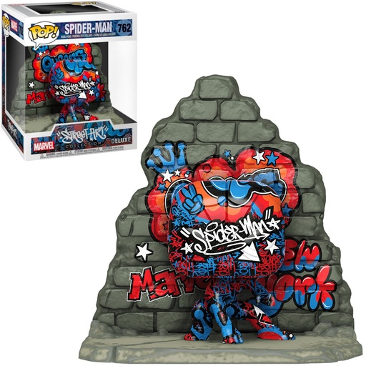 FUNKO POP MARVEL STREET ART EXCLUSIVE - SPIDER-MAN 762 (DELUXE)
