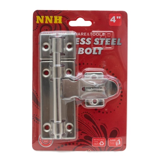 [40875] Traba de acero inoxidable para puerta 4"