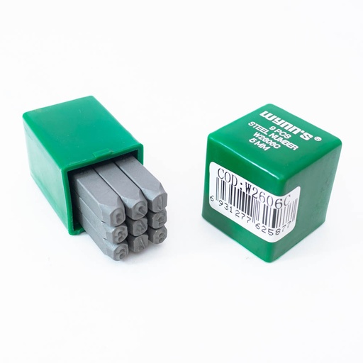 [W2606C] Punzón números 5mm 9 piezas WYNNS