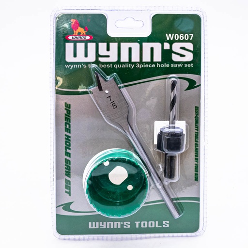 [W0607] Set de mecha para madera 3 piezas WYNNS