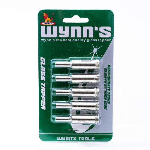 [W3860-12] Mecha copa diamantada 12mm 5 piezas WYNNS