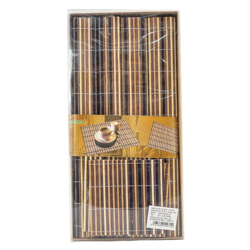 [110971] Individual de bambú 45*30cm 8 piezas