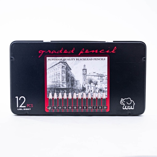 [72808] Lapiz de papel con estuche de metal 12pc