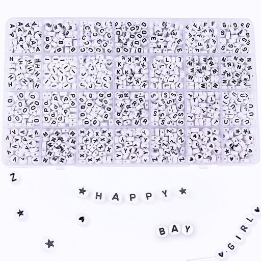[92864] Set de cuenta letras blanca