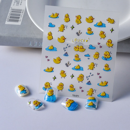 [TS-071] Sticker para uña diseño patito