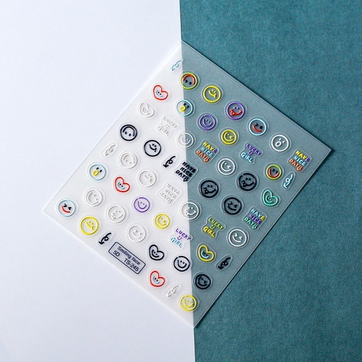 [TS-245] Sticker para uña diseño emoji