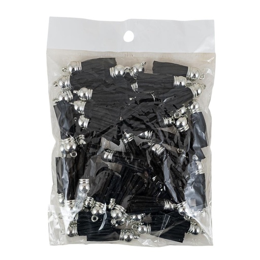 [92829-1] Borla gamuza negro 50 piezas