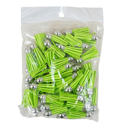 [92829-6] Borla gamuza verde 50 piezas