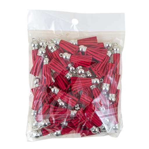 [92829-8] Borla gamuza rojo 50 piezas