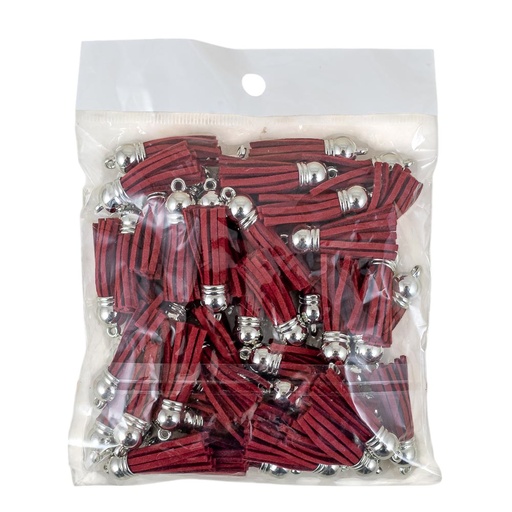 [92829-9] Borla gamuza bordo 50 piezas