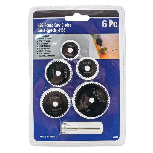 [31662] Set de sierra para mini torno 6 piezas