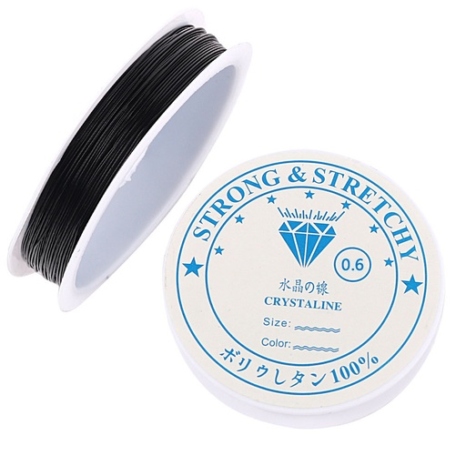 [92820-1] Lineada elastica de 0.6mm negra