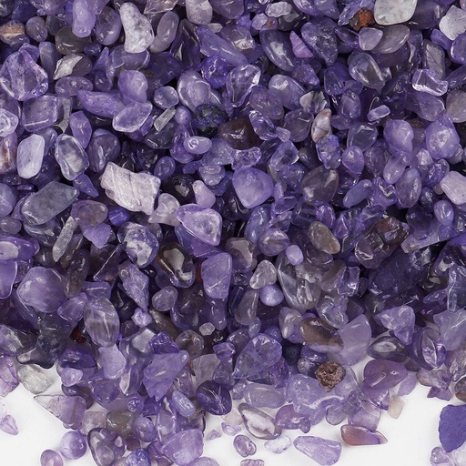 [92805-4] Piedra de vidrio lila 450g 5-7mm