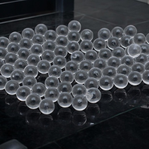 [92828-1] Perla acrílica transparente 6mm 100 piezas