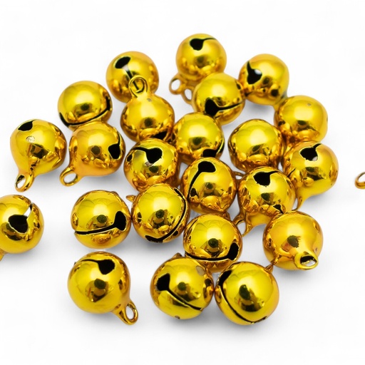 [92822-2] Campana de cobre dorado 10mm 50 piezas