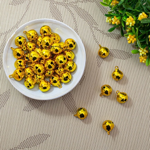 [92822-4] Campana de cobre dorado 18mm 30 piezas