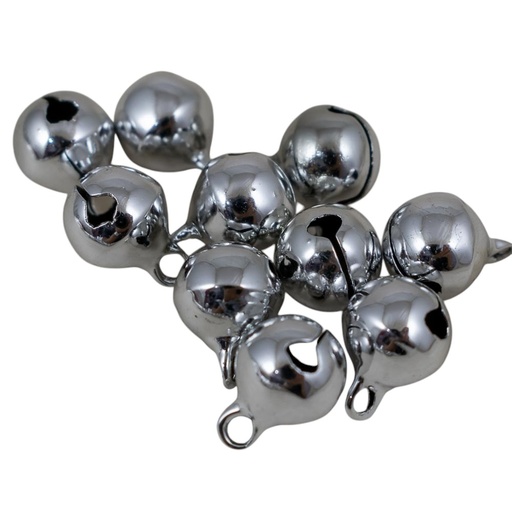 [92823-2] Campana de cobre plata 10mm 50 piezas