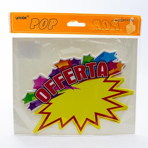 [40717] Cartel de oferta 10 piezas 22*18cm