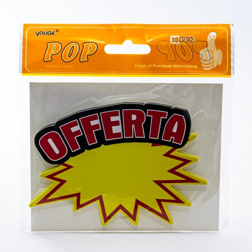 [60831] Cartel de oferta 10 piezas 11*16cm