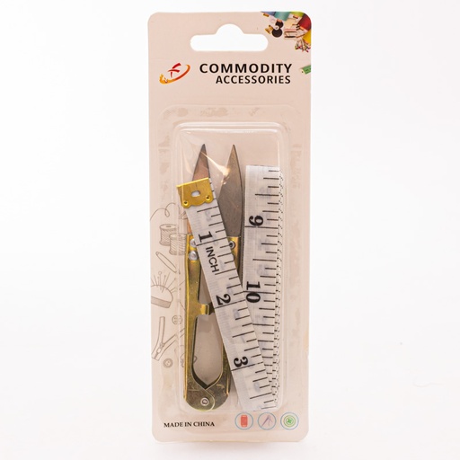 [62183] Set de cinta metrica con tijera 2pc