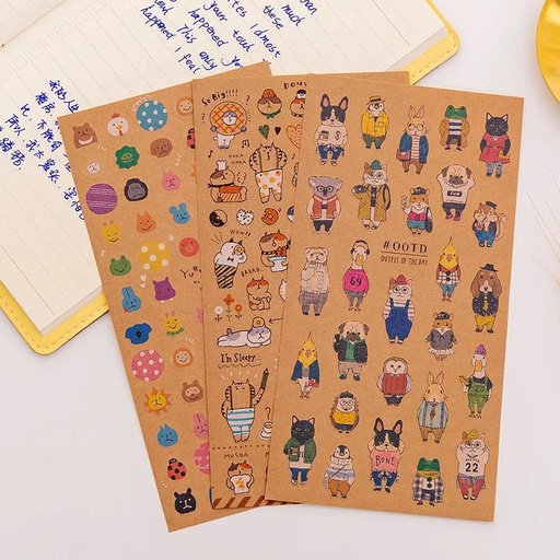 [31774] Sticker de papel diseño animales