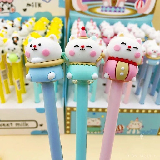 [31885] Boligrafo con borrador diseño gato