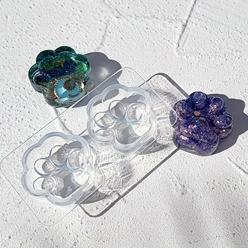 [31789] Molde de silicona palma de gato 76*37*18mm