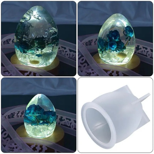 [BJ-123] Molde de silicona forma huevo 7.6*6.4mm
