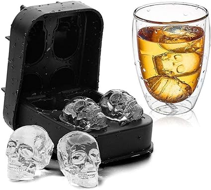 [DJ-2056] Molde de silicona para hielo calavera 11*7.5cm