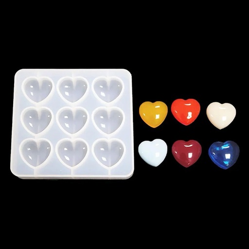 [DJ-450] Molde de silicona diseño corazones 12.8*12cm