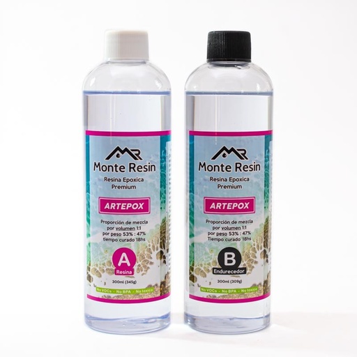 [AB1106] Resina epoxica MONTERESIN Artepox Kit 600ml (0.66kg)