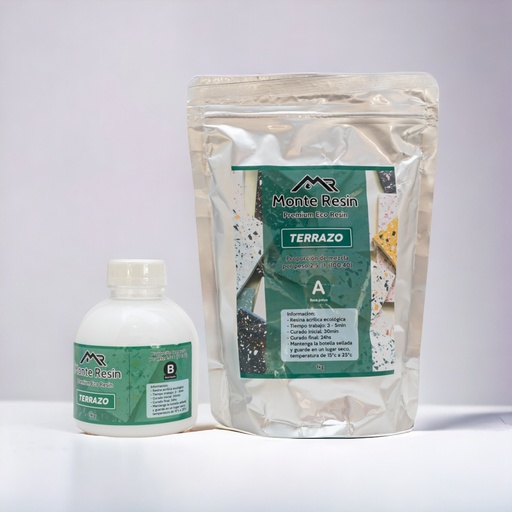 [abtz14] Resina acrílica MONTERESIN TERRAZO Kit 1.4KG (2.5:1)
