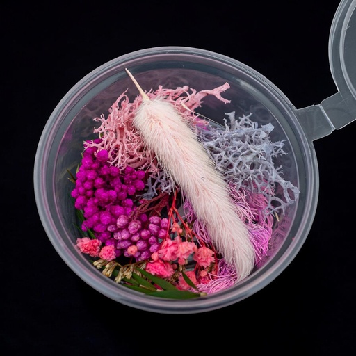 [32063] Flor seca mix en pote circular