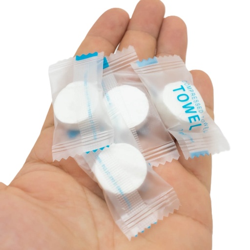 [90400] Toallita facial comprimido 20 piezas