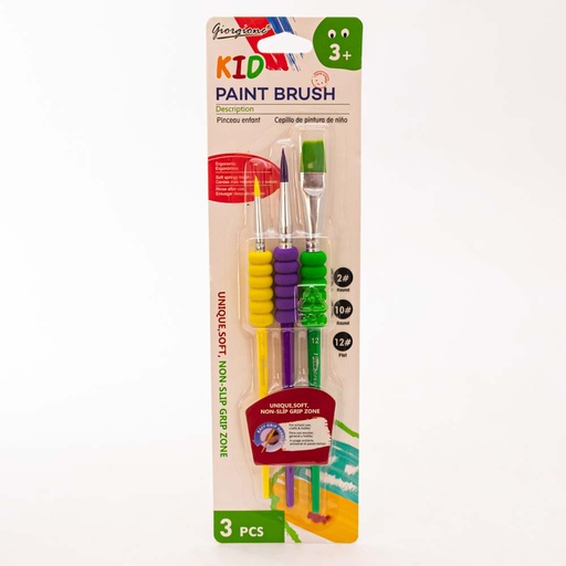 [G-160-3A] Set de pincel infantil 3pc GIORGIONE