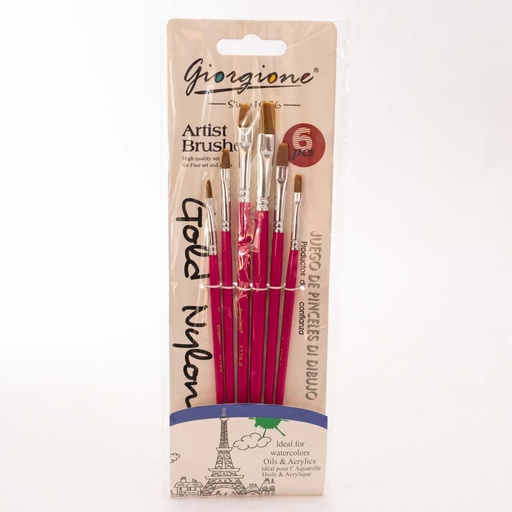 [G-577-6B] Juego de pincel 6pc GIORGIONE