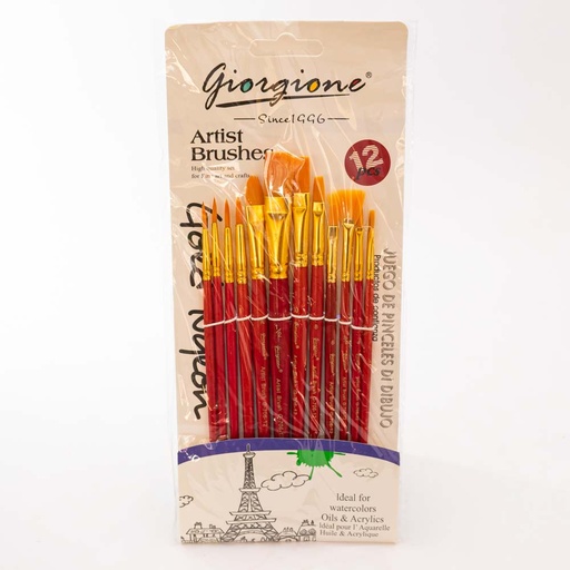 [G-706-12] Set de pincel 12pc GIORGIONE