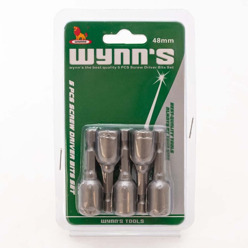 [W0621B] bit magnético 8*48mm 5 piezas wynns