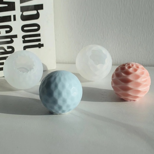 [LZ047] Molde de silicona esfera 5*5.5cm 2pc