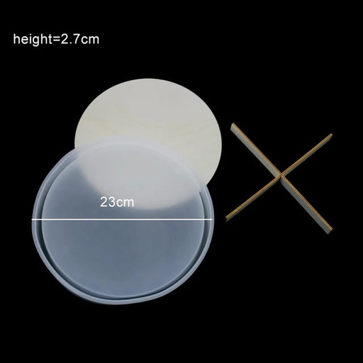 [DJ-483] Molde de silicona circular con soporte 230mm