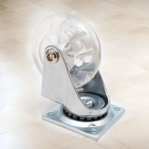 [31988] Rueda para mueble 62mm 30kg giratorio
