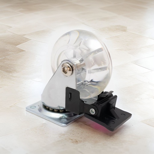 [31989] Rueda para mueble 62mm 30kg freno