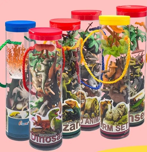 [32088] Dinosaurio en tubo 13pc
