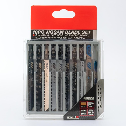 [32187] Hoja de sierra caladora set de 10 piezas multicuchilla