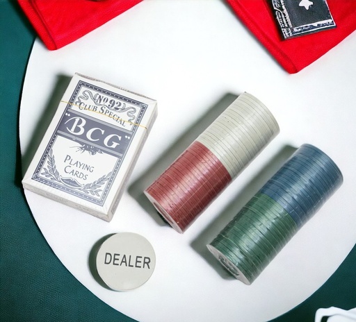 [81101] Carta de poker con fichas