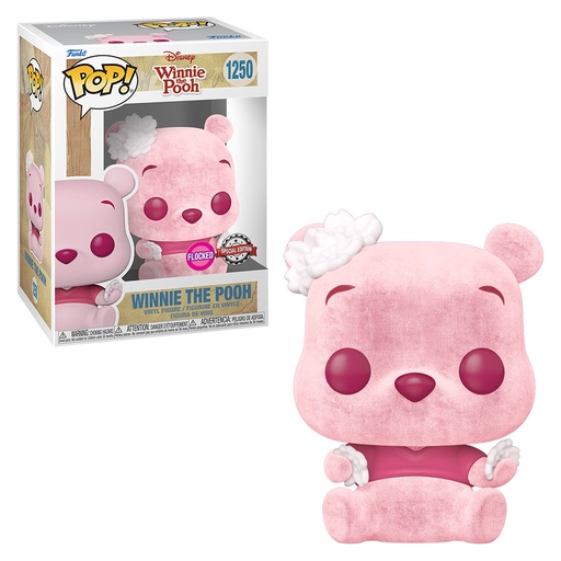 FUNKO POP DISNEY WINNIE POOH THE POOH FLOCKED *EX* 1250