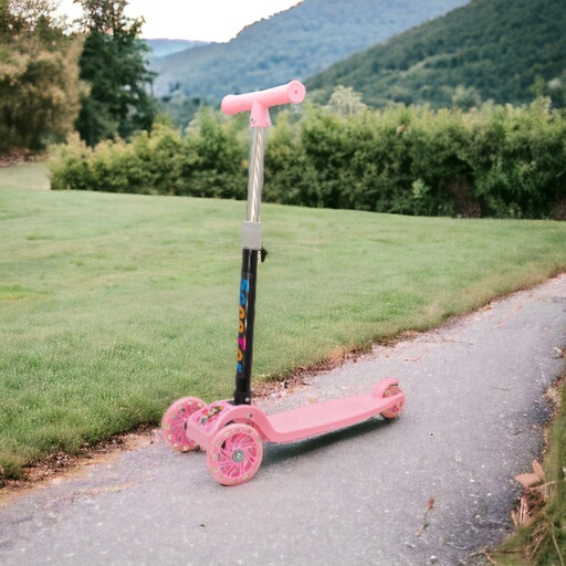 [3074] Monopatín scooter rosa