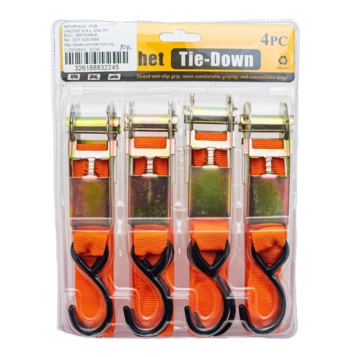 [32245] Cinta catraca tensor 25mm 4pc