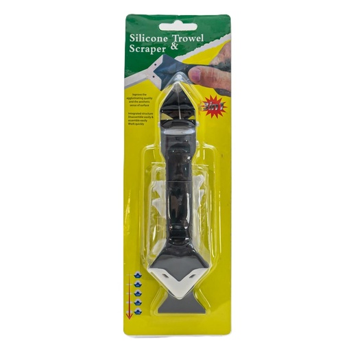 [32253] Raspador de silicona 9 en 1 para pegamento de vidrio