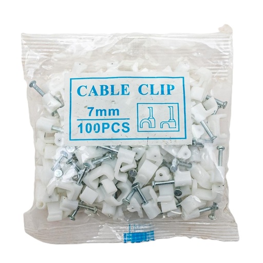 [32303] Grapa para cable 7mm 100 piezas